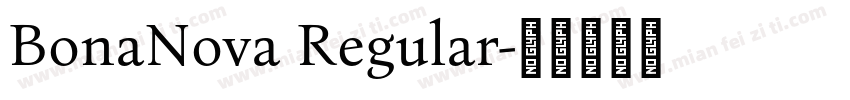 BonaNova Regular字体转换